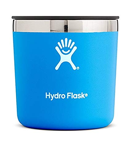 Hydro Flask 10 oz Rocks Cup- Stainless Steel & Vacuum Insulated - Whiskey Glass Press-In Lid - Pacific