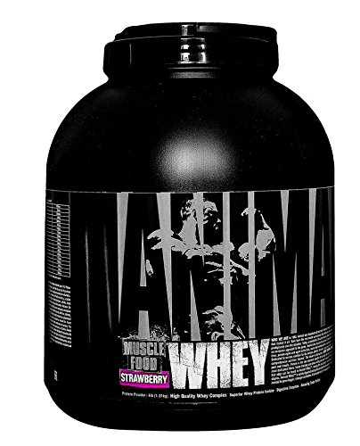 Universal Nutrition Animal Whey Isolate Loaded Whey Protein Powder Supplement, Strawberry, 4 Pound