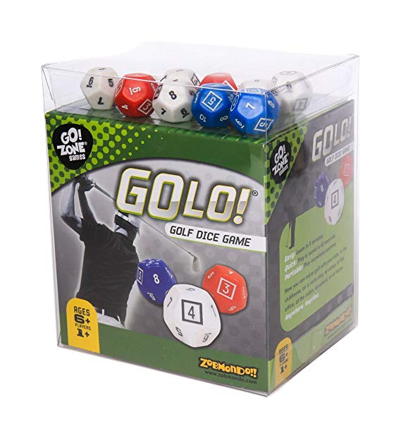 GOLO Golf Dice Game | For Golfers, Families, and Kids | Portable Fun Game for Home, Travel, Camping, Vacation, Beach | Award Winner