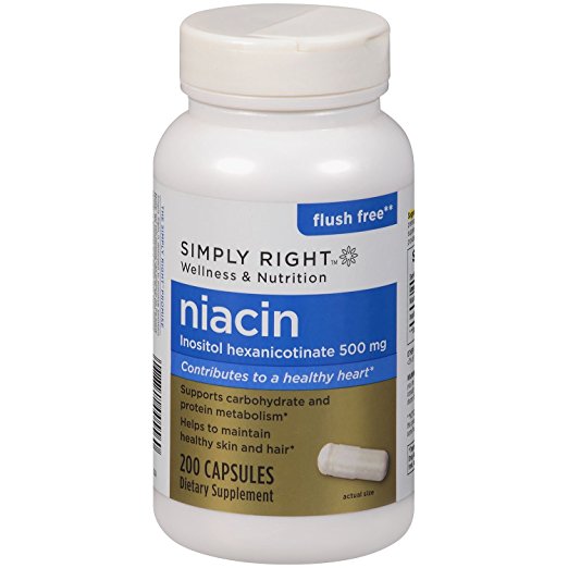 Simply Right Flush Free Niacin Dietary Supplement (200 capsules)