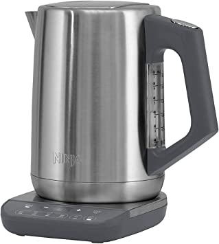 NINJA Kettle [KT201UK] Perfect Temperature, Stainless Steel, 1.7L, Rapid Boil, Hold Temp