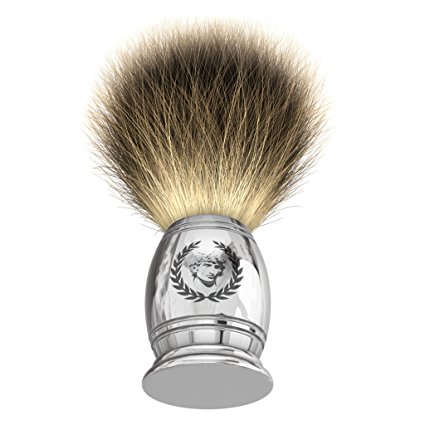 Shaving Brush By Apollo, 100% Best Silvertip Badger Bristle with Chrome Handle Will Fit the Apollo Stand and Is a Great Addition to Your Vet Shaving Set/kit. Works up a Great Lather From Your Soap/ Cream/ Butter to Ensure a Great Shave with Your Double Edge Safety Razor. Great Gift Idea in Addition to a Shaving Bowl/ Mug/ Stand or Razor.