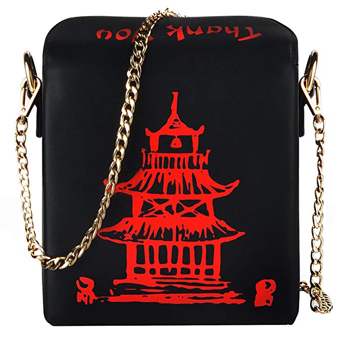 Fashion Crossbody Bag, Ustyle Chinese Takeout Box Style Clutch Bag for Girl