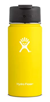 Hydro Flask Double Wall Vacuum Insulated Stainless Steel Water Bottle/Travel Coffee Mug, Wide Mouth with BPA Free Hydro Flip Cap