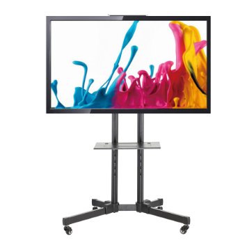 CO-Z TV Cart LCD LED Plasma Flat Panels Adjustable Stand Mount with Wheels Mobile 25" - 55"