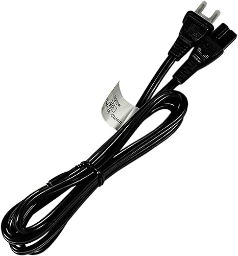 HQRP AC Power Cord Compatible with Sharp LC-52D62U LC-52D64U LC-52D85U LC-52SB55U LC-52XS1US LC-60C52U LCD HDTV Smart TV Mains Cable, Black