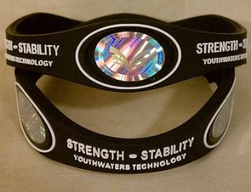 The Strength Stability Bracelet.The First of It's Kind Rated #1.Add's to Your Immune System.Also Help's Add Energy, Strength & Stability.Protects You From Harmful Electrical Fields.Designed to Be Beautiful and Fashionable.Feel the Surge of Energy When You Put It On. 3 Large Beautiful Scalar Energy Holograms, Negative Ions, and the Rest Is Our Own Patented Technology.Designed to Work with Our Alkaline Hydrogen Pens, the First to Have Science Behind This.Another Proprietary Youthwater Technology. (Black Medium)