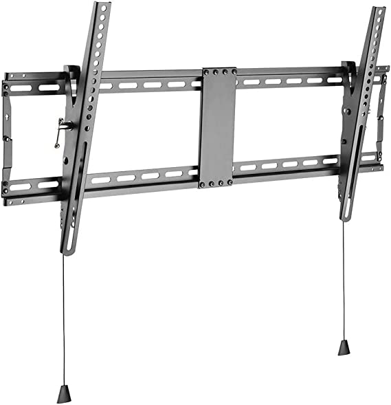 Monoprice Low Profile Extra Wide Tilt TV Wall Mount Bracket for LED TVs 43in to 90in, Max Weight 154 lbs, VESA Patterns up to 800x400, Fits Curved Screens - Commercial Series