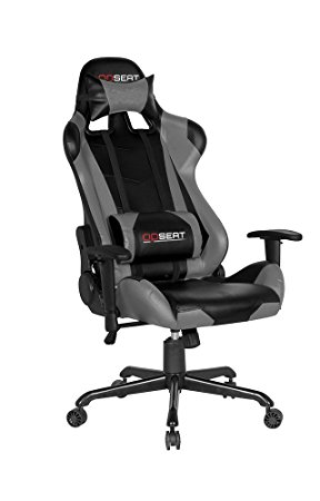 OPSEAT Master Series PC Gaming Chair Racing Seat Computer Gaming Desk Chair (Grey)