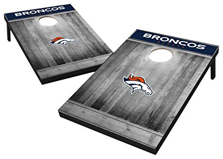 Wild Sports 2'x3' MDF Wood NFL Cornhole Set - Grey Wood Design