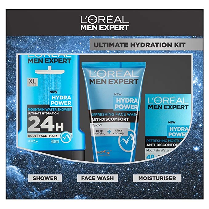 L'Oreal Men Expert Ultimate Hydration Kit 3-Piece Gift Set