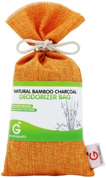 Buy More Save More Great Value SG Natural Bamboo Charcoal Deodorizer Bag Effective Portable Air Purifier and Odor Eliminator for Home Car Air Freshener Smoke Smell Remover Prevent Mold and Mildew (Cherry Orange)