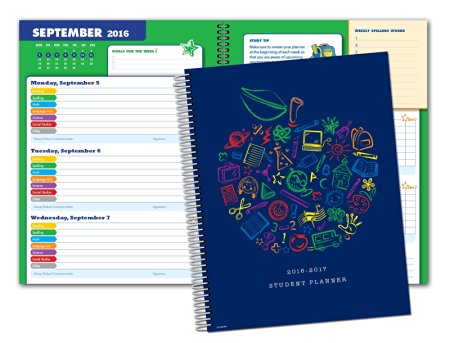 Dated Elementary Block Planner for Academic Year 2016-2017