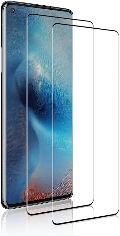 Screen Protector for OnePlus 10 Pro 5G, Tempered Glass Curved Full Coverage, Anti-Scratch, Touch Sensitive, Ultra HD Saver Shield Film -2 Pack