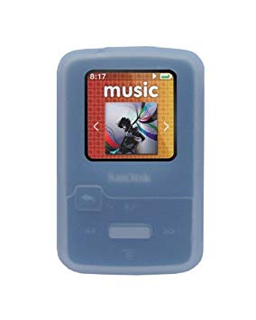 iShoppingdeals - for Sandisk Sansa Clip Zip 4GB 8GB MP3 Player (SDMX22) Soft Rubber Silicone Skin Case Cover, White