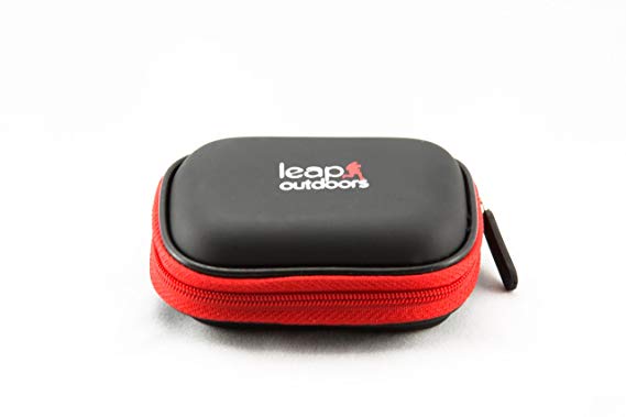 Leap Outdoors Weather-Resistant Protective SD SDHC Memory Card Storage Carrying Case for Photography and Trail Camera Card Reader and 12 SD Cards with Mesh Pocket