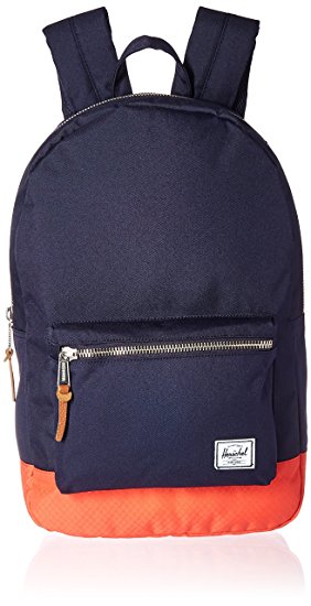 Herschel Supply Co. City Mid-Volume Settlement Backpack, Peacoat/Hot Coral