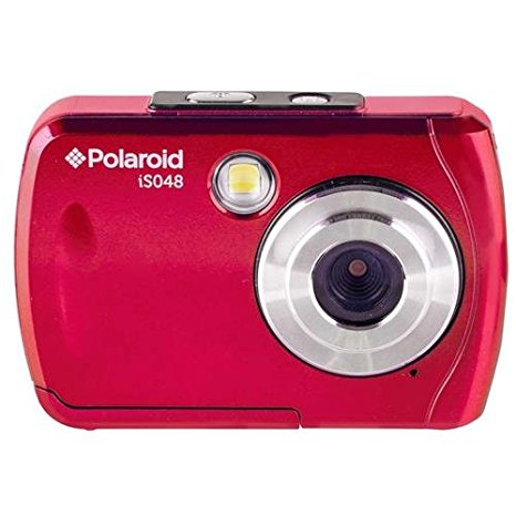 Polaroid iS048 Waterproof Digital Camera - Red