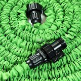 Expandable and Flexible Garden Hose 25 50 and 75 Foot Expanding or Collapsible Hose for Easy Home Storage Green 25 Foot