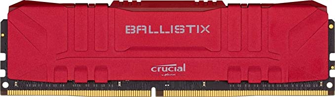 Crucial Ballistix 3600 MHz DDR4 DRAM Desktop Gaming Memory Kit 16GB (8GBx2) CL16 BL2K8G36C16U4R (RED)