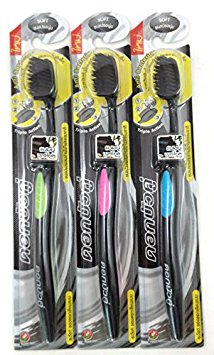 Slim Soft ฺBamboo Charcoal Toothbrush (Pack of 3)