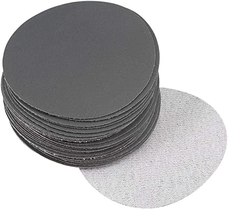 uxcell 3 Inch Wet Dry Sanding Discs 800 Grit Hook and Loop Sandpaper Electrostatic Sand Planting Silicon Carbide 30pcs