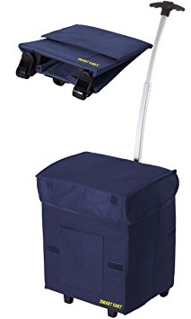 Smart Cart, BLUE  Rolling Multipurpose Collapsible Basket Cart Scrapbooking