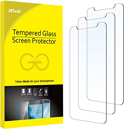 JETech Screen Protector for iPhone 11 and iPhone XR, 6.1-Inch, Tempered Glass Film, 3-Pack