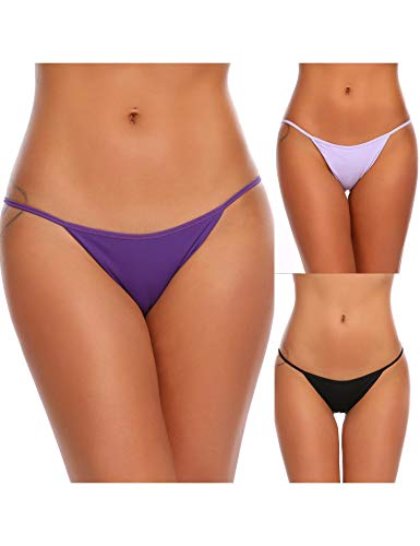 Adoeve Sexy Lingerie Underwear Women Casual T-Back Thong Briefs Comfortable Panty 3pcs/Pack S-XXL
