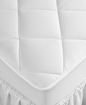 Hotel Collection Extra Deep King Mattress Pad, Hypoallergenic, Down Alternative Fill, 500 Thread Count Cotton