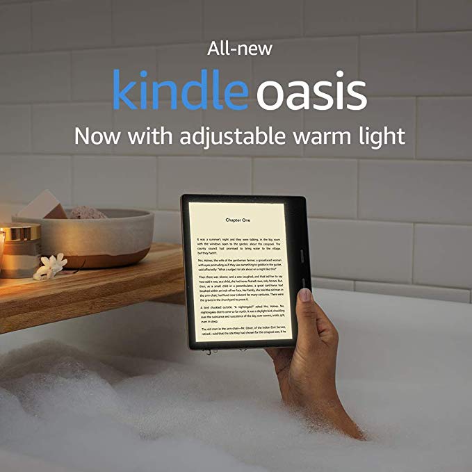 All-new Kindle Oasis - Now with adjustable warm light - 32 GB, Graphite - Free 4G LTE   Wi-Fi (International Version - Vodafone)