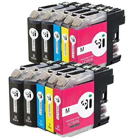 Inkheart Compatible with LC103XL High Yield Ink Cartridges for DCP J152W J285DW MFC J4310DW J450DW J470DW J475DW J650DW J870DW J875DW J245 J6520DW J6720DW J6920DW Printer (4B 2C 2M 2Y)