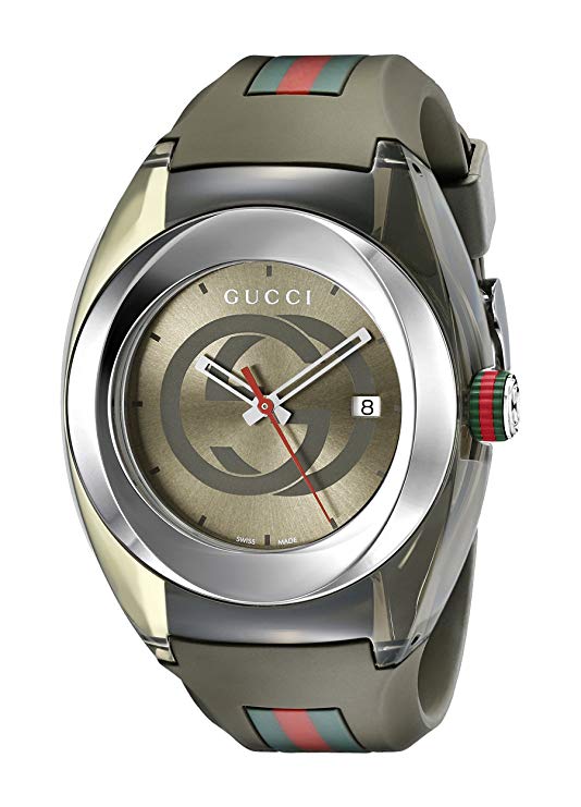 Gucci SYNC XXL Khaki Watch(Model:YA137106)