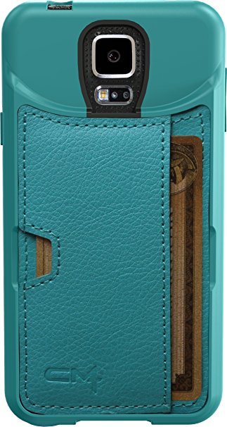 Samsung Galaxy S5 Wallet Case - Q Card Case by CM4 - Pacific Green