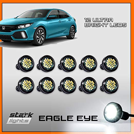 Stark Eagle Eye 15W 12-SMD LED White Back Up Reverse Daytime Running Light Bulb 10 PCS