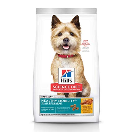 Hill's Science Diet Dry Dog Food, Adult, Healthy Mobility, Small Bites, Chicken Meal, Brown Rice & Barley Recipe