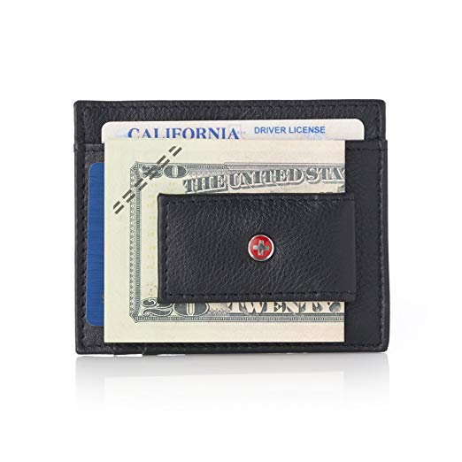 Alpine Swiss RFID Magnet Money Clip Wallet