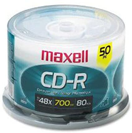 Maxell CDR70050Y 50Disc CDR Cakebox 648250