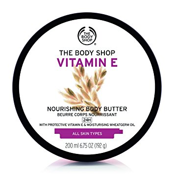 The Body Shop Vitamin E Body Butter, Nourishing Body Moisturizer, 6.75 Oz.