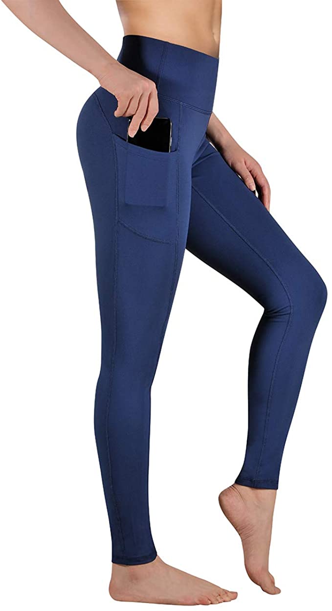 Gimdumasa Yoga Pants with Pockets, Tummy Control, Workout Running Leggings with Pockets for Women GI188