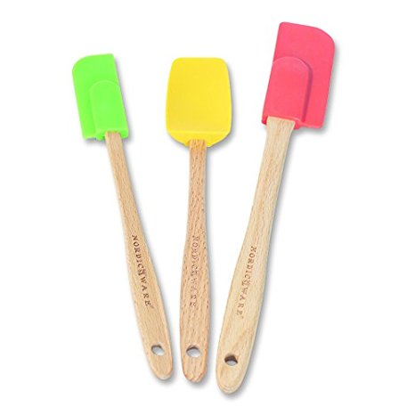 Nordic Ware Mini Silicone Baking Spatulas (Set of 3), Multicolor