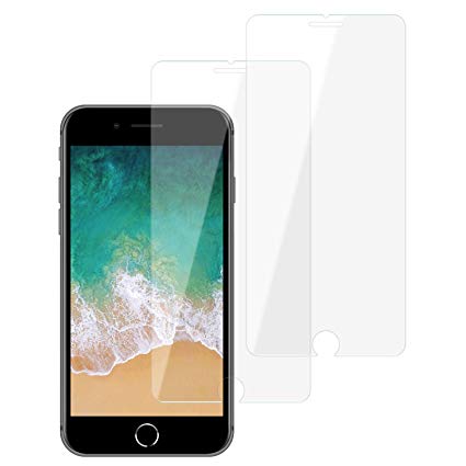 iPhone 6/7 / 8 Screen Protector Tempered Glass (2 Packs), Case Friendly, Easy Application, Bubble Free, Anti Impact Scratch and Fingerprint Compatible for iPhone 6/7 / 8