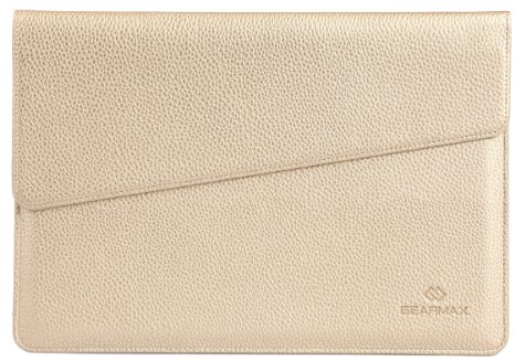 GEARMAX(TM) 13.3 Inch Envelope Waterproof PU Laptop Sleeve Case Bag for Notebook / Tablet / Macbook / Surface / iPad, Yellow