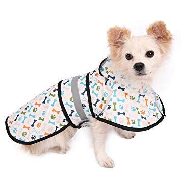 HDE Dog Raincoat Hooded Slicker Poncho for Small to X-Large Dogs and Puppies