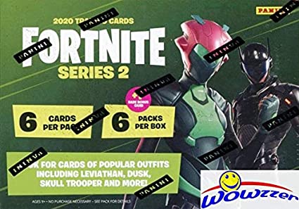 2020 Panini FORTNITE Series 2 Trading Cards EXCLUSIVE Factory Sealed Blaster Box with 36 Cards with RARE BONUS CARD! Look for Holofoil & Optichrome Holo Parallels & New Outfits & Map Cards! WOWZZER!