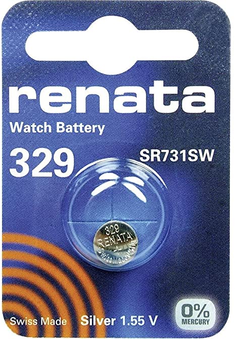 329 (SR731SW) Coin Battery/Silver Oxide 1.55V / for Watches, Torches, Car Keys, Calculators, Cameras, etc/iCHOOSE