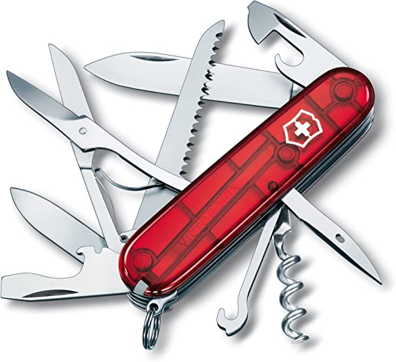 Victorinox Swiss Army Huntsman Pocket Knife (Ruby)