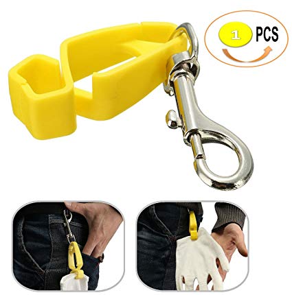 AT07 Safety Guard Glove Clips Belt Clips,Utility Catcher Clip Hook Belt Clips, Glove Carrier Clips, Safety Clips for Glove,Helmet, Earnuff, Mask, Cable, Cord, Rope (1 PC PACK)