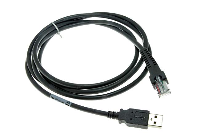 Arkscan USB cable for Motorola Symbol barcode scanner CBA-U01-S07ZAR (2M / 6FT Flatted)