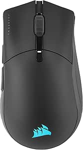 CORSAIR SABRE RGB PRO WIRELESS CHAMPION SERIES Souris de Jeu FPS/MOBA Ultra-Légère - 26 000 DPI - Design Ergonomique - Compatible iCUE - PC, PS5, PS4, Xbox - Noir